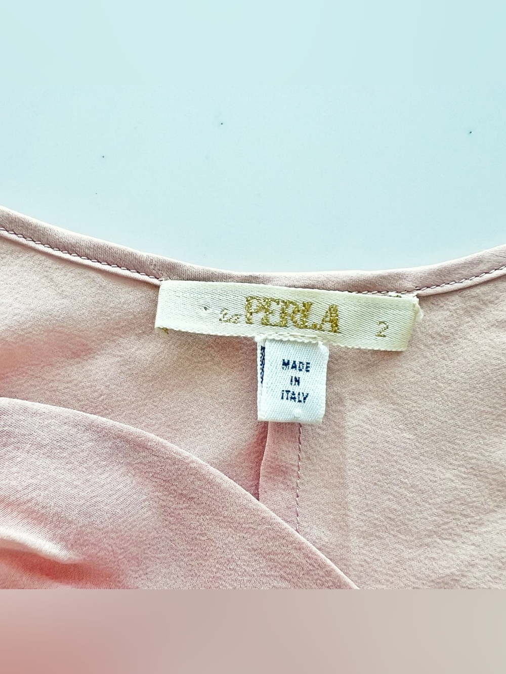 La Perla Slip Size 2 Pink 100% Silk Elastane Chemise Dress Lingerie View 6